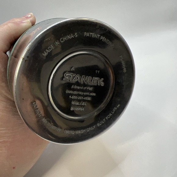 Stanley Thermos Hammertone Green 16‎ Oz Vacuum Bottle Camping - Picture 6 of 10